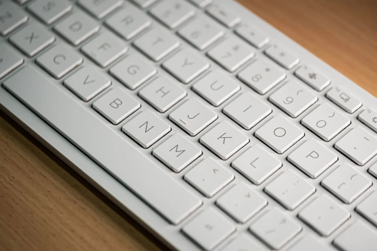 Keyboard at an editing workstation